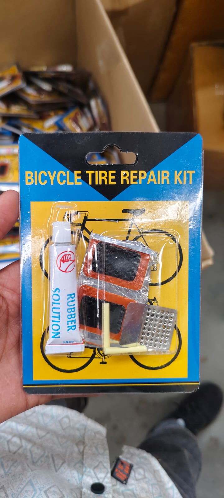Bicycle Tire Repair Kit Puncture Repair Set with Adhesive Portable Tools Bicycle Tire Repair Kit Puncture Repair Set with Adhesive Portable Tools